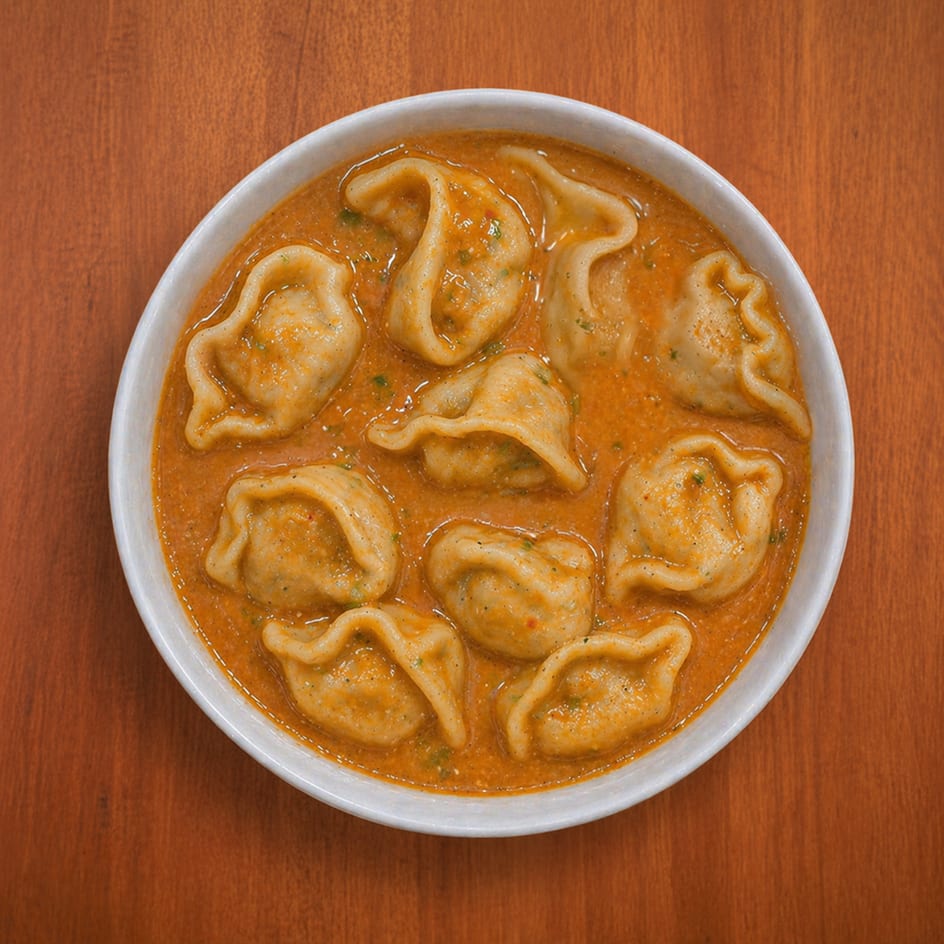 Vegetables (Jhol) Momos.