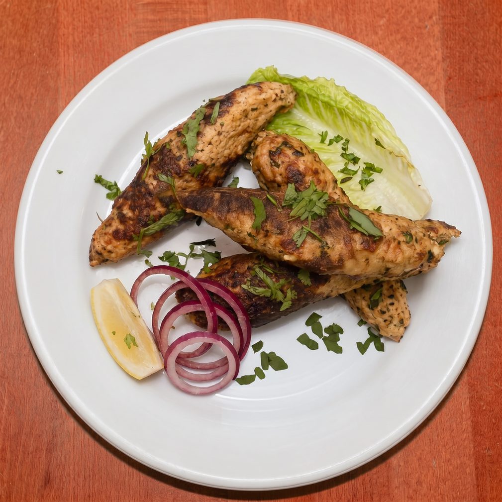 Chicken Seekh Kabob.
